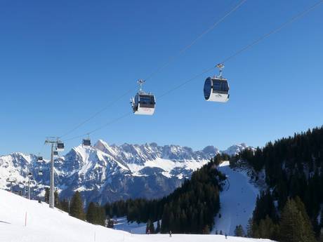 Heidiland: best ski lifts – Lifts/cable cars Flumserberg