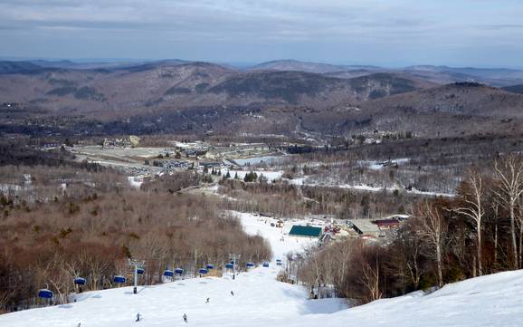 Biggest height difference in the Northern Appalachian Mountains – ski resort Killington
