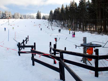 Ski resorts for beginners in the Süder Uplands (Süderbergland) – Beginners Sahnehang