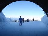 New ski tunnel on the Hochjoch
