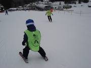 The little ones also have a great time on the slopes here.