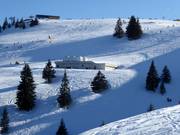 Snow-production equipment in the ski resort of Sudelfeld