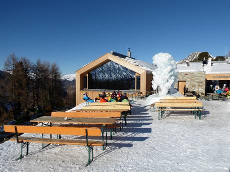 Huts, mountain restaurants  Sesvenna Alps – Mountain restaurants, huts Belpiano (Schöneben)/Malga San Valentino (Haideralm)