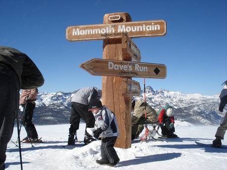 Pacific States (West Coast): orientation within ski resorts – Orientation Mammoth Mountain