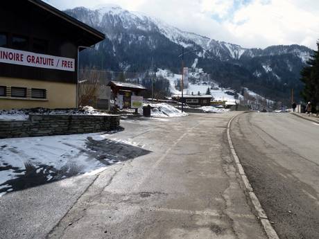 Rhône-Alpes: access to ski resorts and parking at ski resorts – Access, Parking Le Tourchet