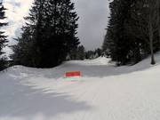 Very well groomed slope at Les Houches