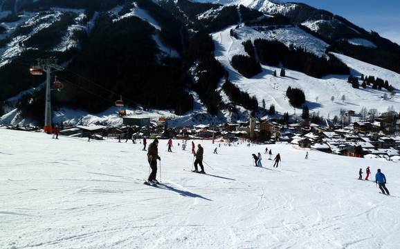 Ski resorts for beginners in the Leoganger Tal – Beginners Saalbach Hinterglemm Leogang Fieberbrunn (Skicircus)