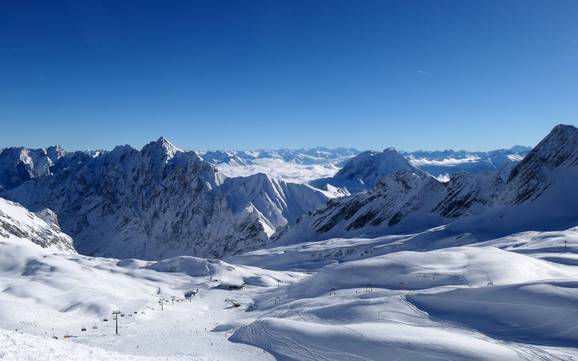 Highest base station in Upper Bavaria (Oberbayern) – ski resort Zugspitze