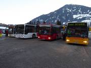 Ski buses at Kaltenbach base station