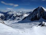 View of the Stubai Glacier from Wildspitz