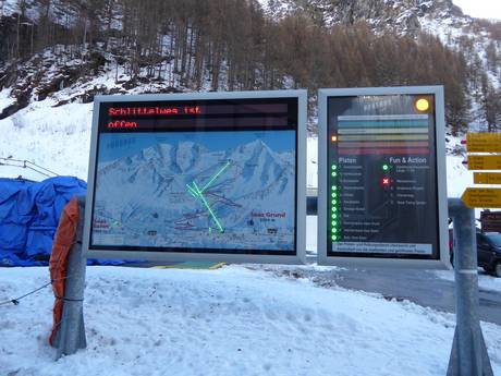 Pennine Alps: orientation within ski resorts – Orientation Hohsaas – Saas-Grund