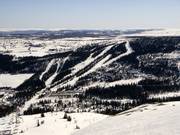 View from the Valsfjell to the Blabaerfjell lift on the other side