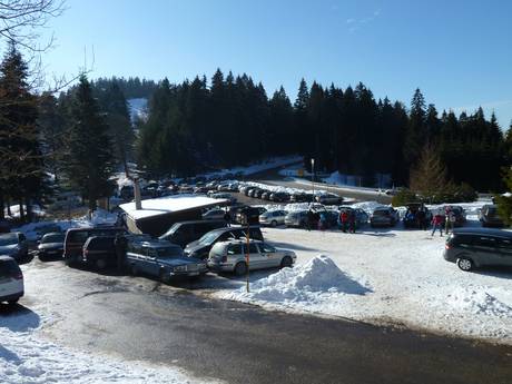 Black Forest (Schwarzwald): access to ski resorts and parking at ski resorts – Access, Parking Hundseck – Bühlertallifte