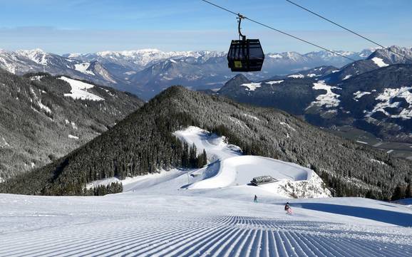 Highest base station in the Erste Ferienregion im Zillertal – ski resort Spieljoch – Fügen