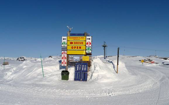 Southern Norway (Sørlandet): orientation within ski resorts – Orientation Hovden