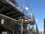 Disused lifts are falling into disrepair in the ski resort