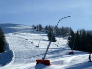 Snow guns are almost always present on the slopes
