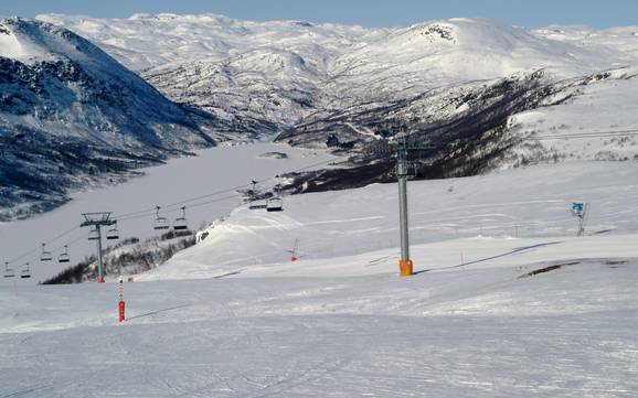 Biggest height difference in Setesdal – ski resort Hovden