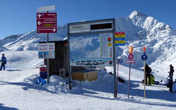 Tambogruppe: orientation within ski resorts – Orientation Splügen – Tambo