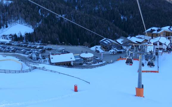 Val Sarentino (Sarntal): access to ski resorts and parking at ski resorts – Access, Parking Reinswald (San Martino in Sarentino)