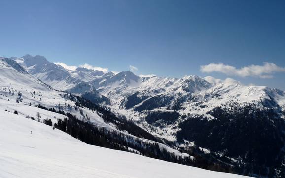 Val de Bagnes: size of the ski resorts – Size 4 Vallées – Verbier/La Tzoumaz/Nendaz/Veysonnaz/Thyon