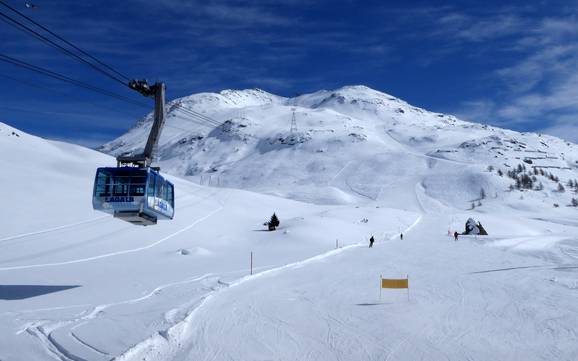 Val Bernina: size of the ski resorts – Size Diavolezza/Lagalb