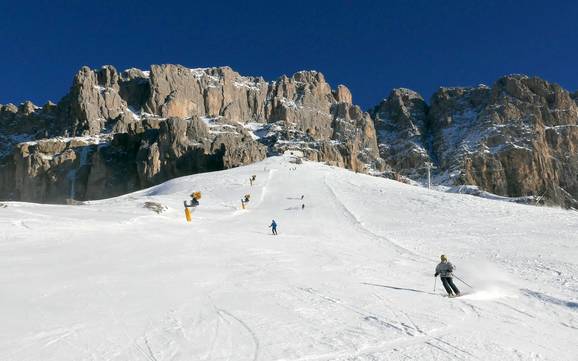 Biggest height difference in the Eggental Valley (Val D’ega) – ski resort Carezza