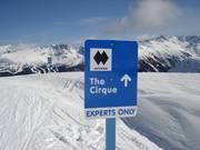 One of the steepest runs: The Cirque