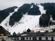 View of the ski resort on the Zauberberg
