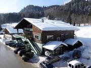 The Jagdhof right at the ski arena base station