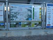 Information board at the base station with updated information 