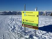Signposting at the mountain station