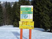 Slope sign-posting in Balderschwang
