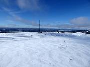 View from the summit over the ski resort of Idre Fjäll