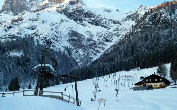Highest base station in the Tennen Mountains – ski resort Lammertallift