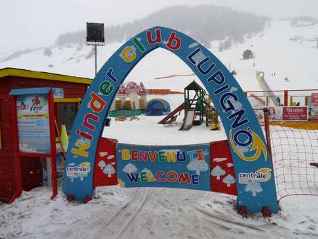 Lupigno children's area of the Ski School Centrale
