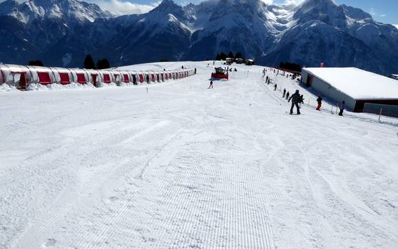 Ski resorts for beginners in the Lower Engadine (Unterengadin) – Beginners Scuol – Motta Naluns