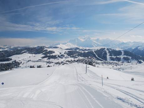 Pays du Mont Blanc: size of the ski resorts – Size Espace Diamant – Les Saisies/Notre-Dame-de-Bellecombe/Praz sur Arly/Flumet/Crest-Voland