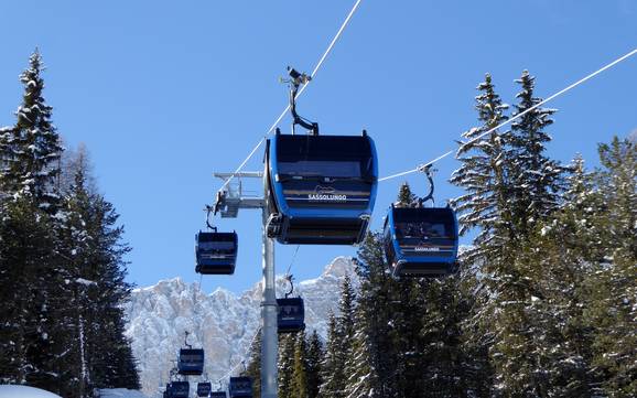 Val Gardena: best ski lifts – Lifts/cable cars Val Gardena (Gröden)