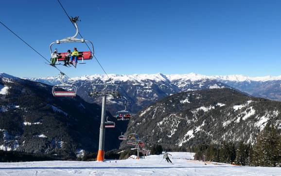 Biggest height difference in the Gailtal Alps – ski resort Goldeck – Spittal an der Drau