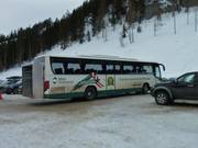 The Mitterstein gondola can be accessed by ski bus
