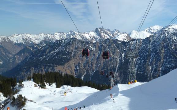 Biggest height difference in Kleinwalsertal – ski resort Fellhorn/Kanzelwand – Oberstdorf/Riezlern