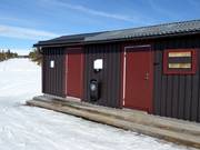 Sanitary facilities in the middle of the ski resort
