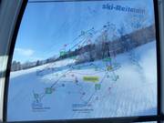 The trail map is always with you in the Silver-Jet on the Reiteralm