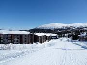 View from the SkiStar Lodge Trysil to the Nordre Kanken