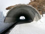 Ski tunnel at the Golmer Joch