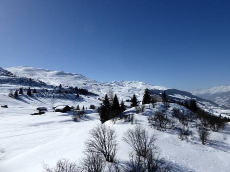 Surselva: size of the ski resorts – Size Obersaxen/Mundaun/Val Lumnezia
