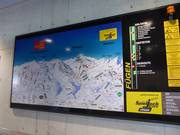 Updated information and piste map at the mountain station of the Spieljochbahn lift