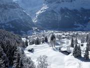 View of the village of Grindelwald