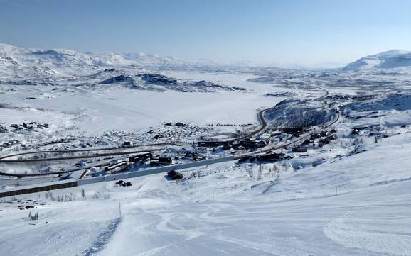 Biggest ski resort in Norrbotten County (Norrbottens län) – ski resort Riksgränsen